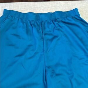 Blue Elastic Waist Pants